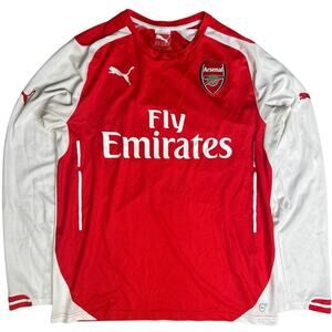 Puma Arsenal Home Men's Stadium Long Sleeve 14-15 Jersey Size Medium